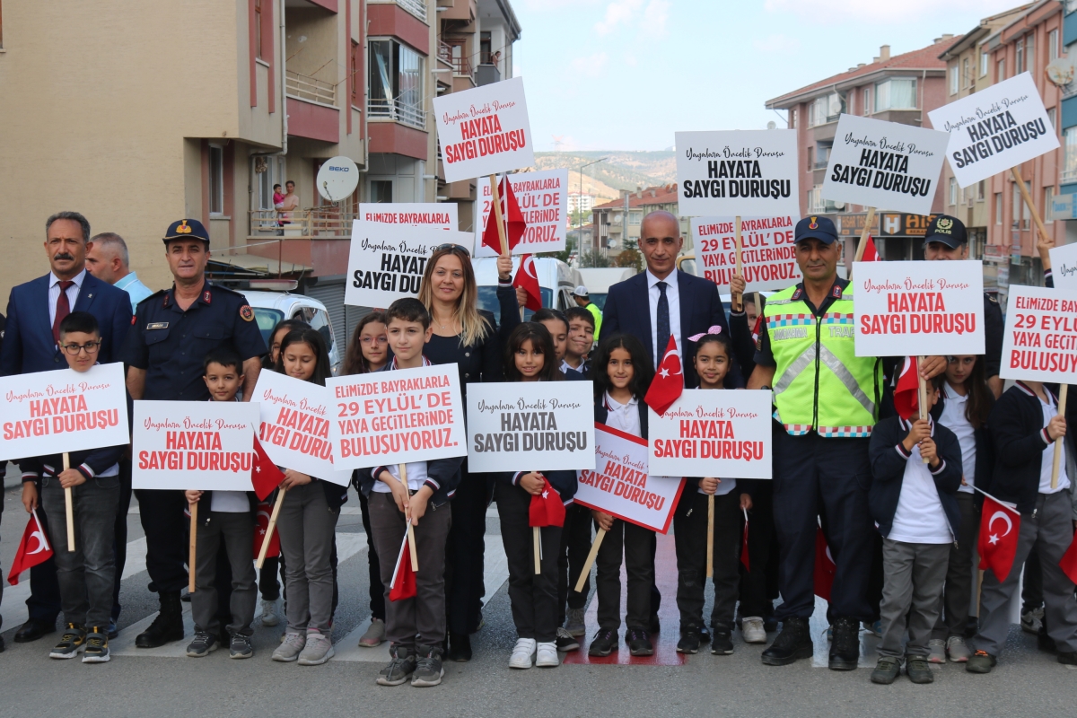 Gölbaşı’nda yaya geçidi uygulaması