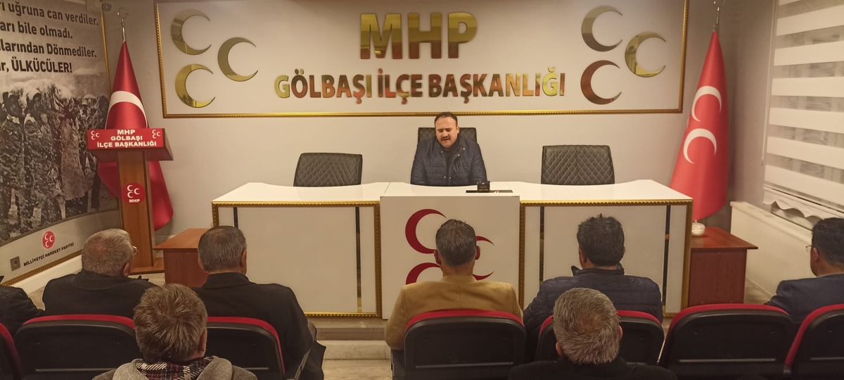 MHP Gölbaşı İlçe Başkanlığı depremzedeler için mevlit okuttu