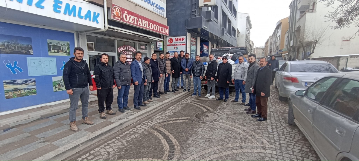 MHP Gölbaşı İlçe Başkanlığı depremzedeler için mevlit okuttu