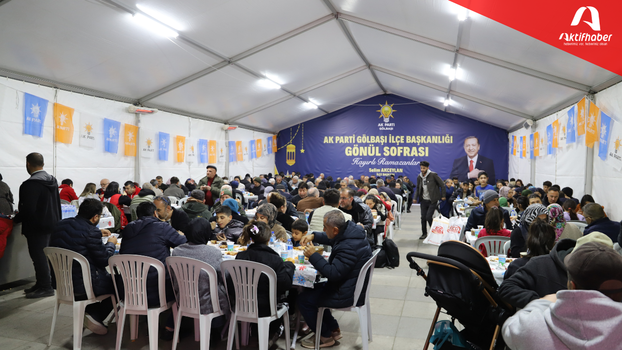 Gölbaşı’nda “Gönül Sofrası” İftar Çadırına Yoğun İlgi