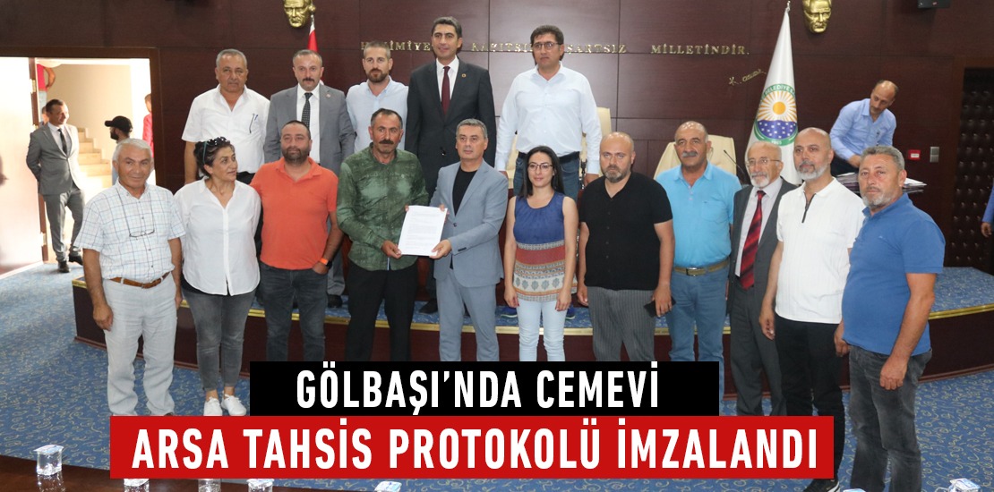 Gölbaşı’nda cemevi arsa tahsis protokolü imzalandı