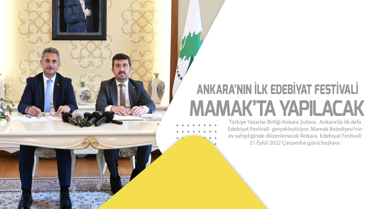 Mamak Ankara’nın İlk Edebiyat Festivaline Ev Sahipliği Yapıyor