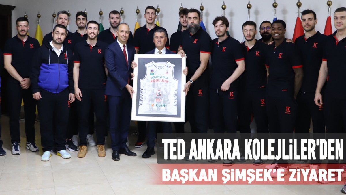 Gölbaşı Belediyesi TED Ankara Kolejliler'den Başkan Şimşek’e ziyaret 
