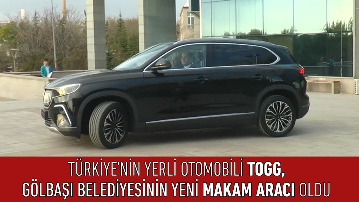 Türkiye'nin yerli otomobili Togg, Gölbaşı Belediyesinin yeni makam aracı oldu