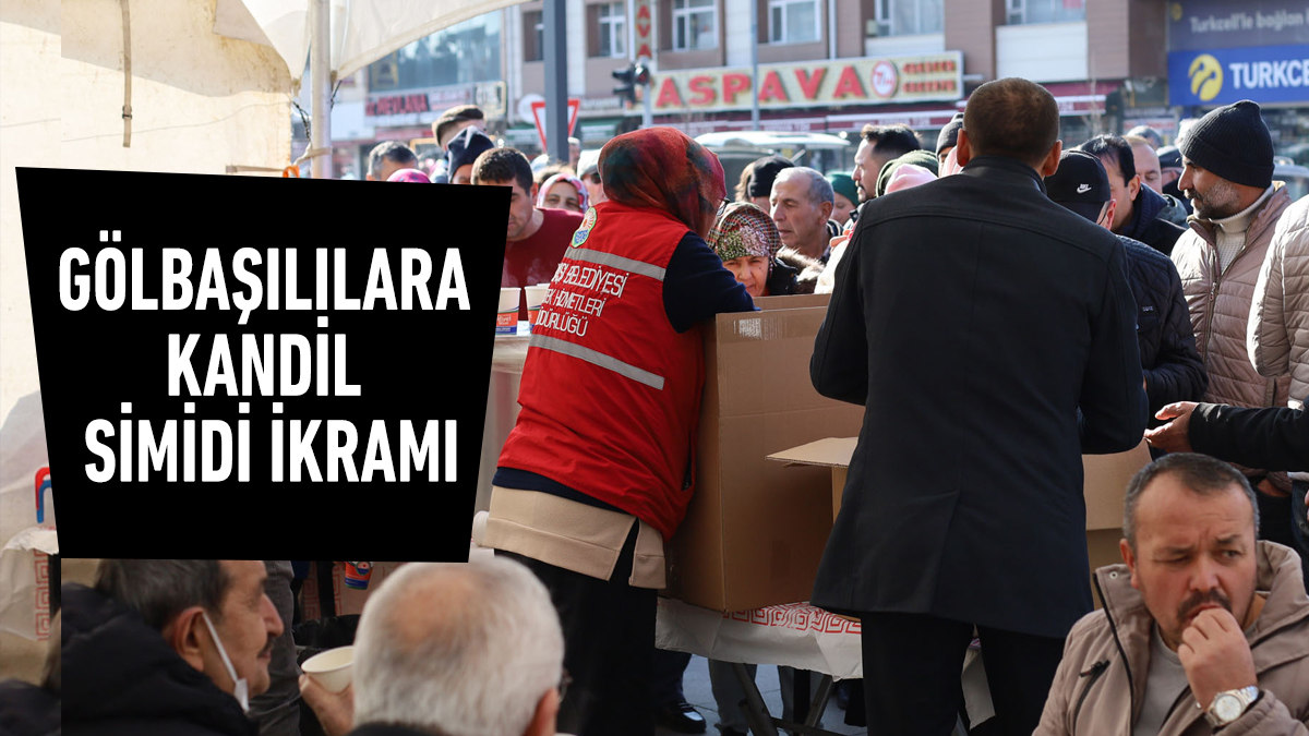 Gölbaşılılara Kandil Simidi İkramı