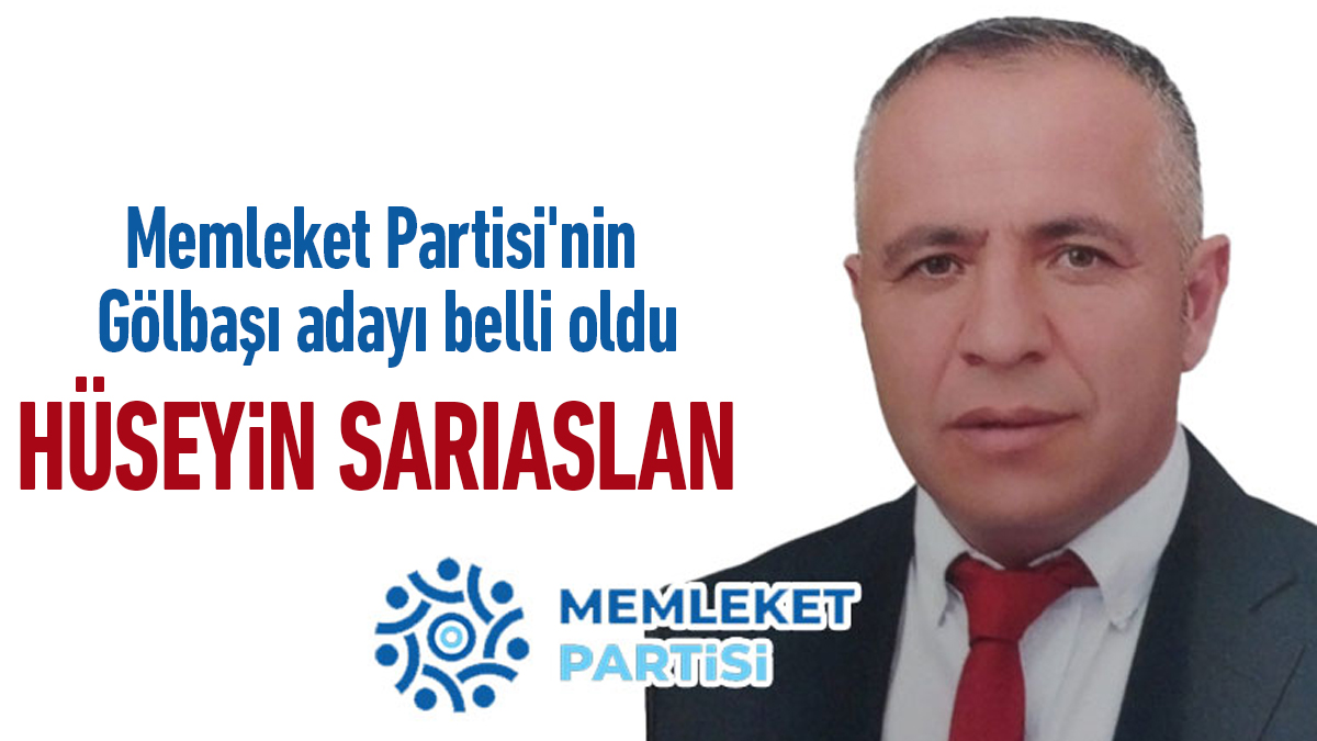 Memleket Partisi'nin Gölbaşı adayı belli oldu