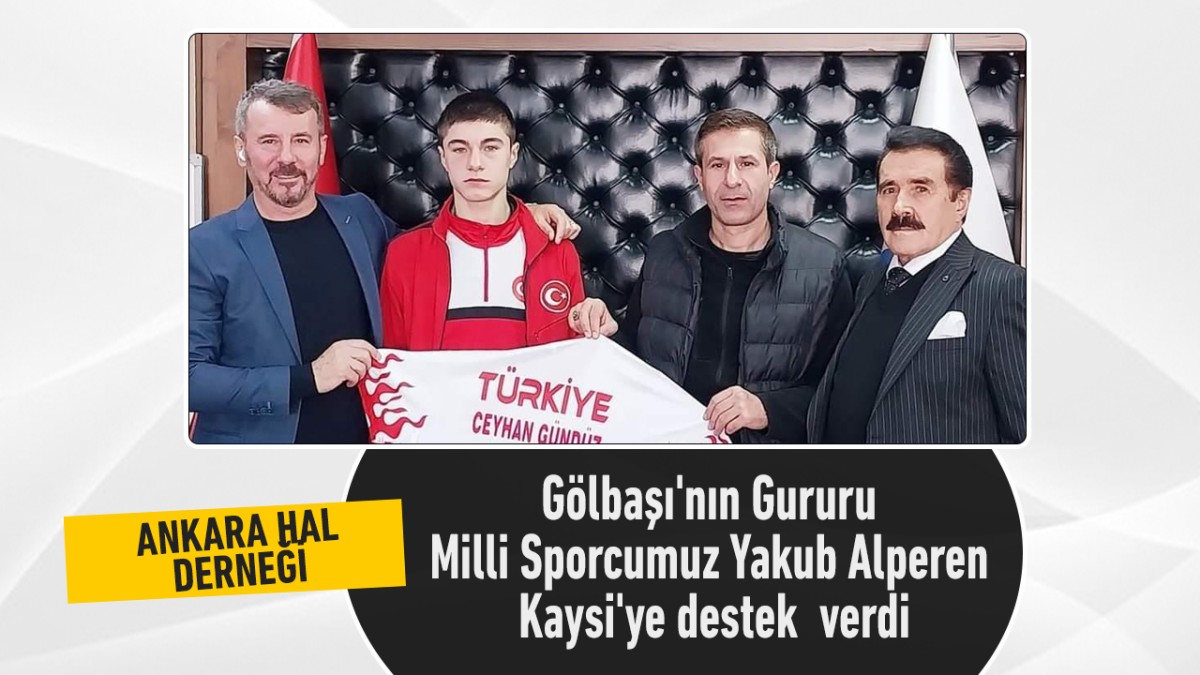 Milli Sporcumuz Yakub Alperen Kaysi'ye destek  