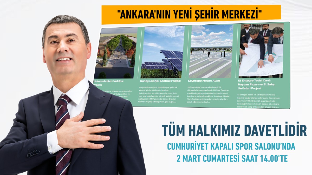 Gölbaşı’na Çağ Atlatacak Projeler: Başkan Ramazan Şimşek Açıklayacak