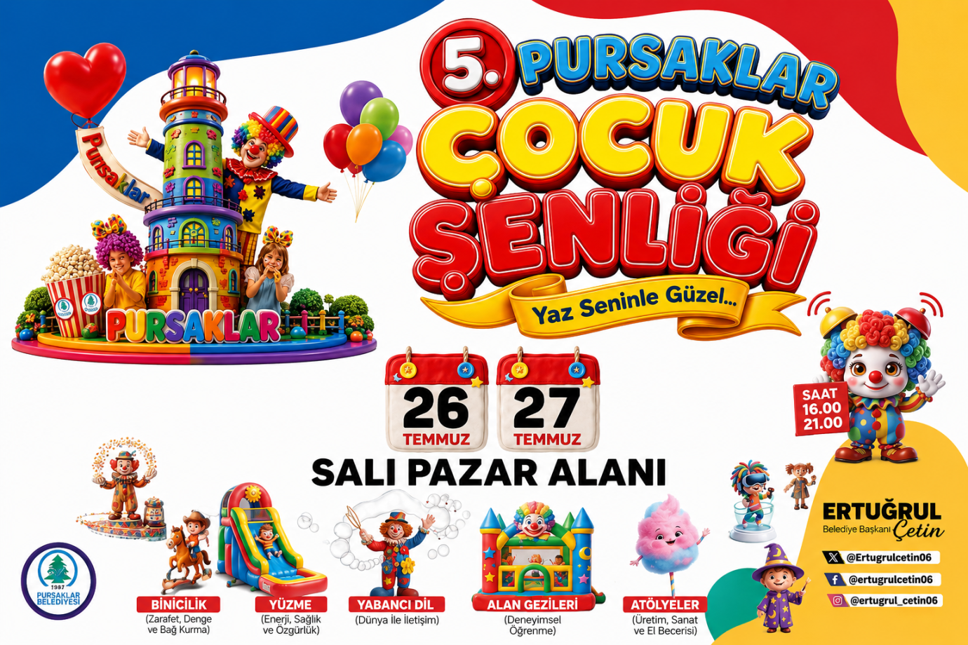 5. PURSAKLAR ÇOCUK ŞENLİĞİ BAŞLIYOR!