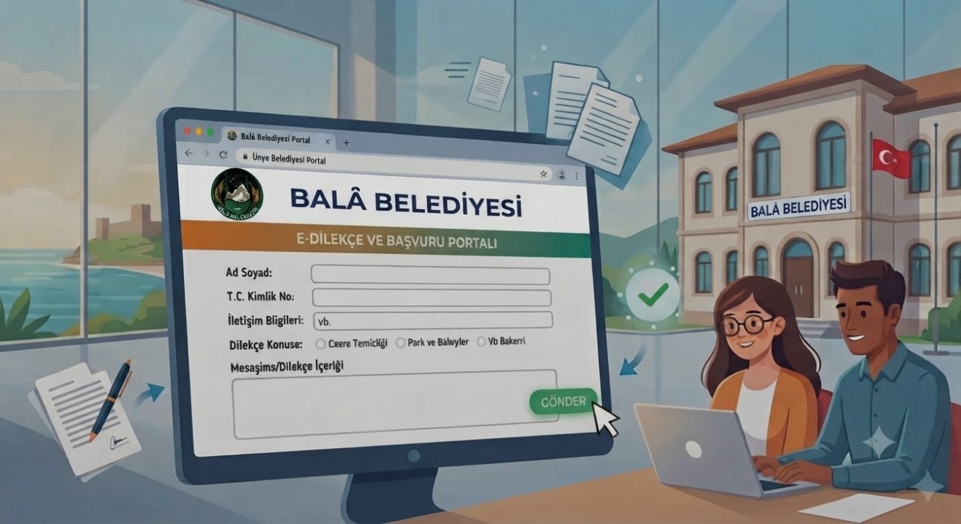 Bala Belediyesi'nde E-Dilekçe Dönemi: Başvurular Artık Dakikalar İçinde Yapılabiliyor