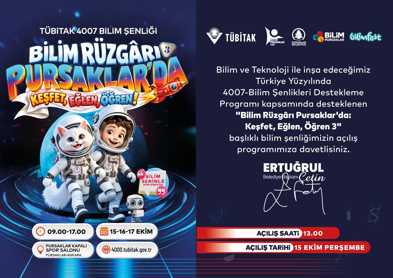 Pursaklar’da Bilim Rüzgârı Esecek