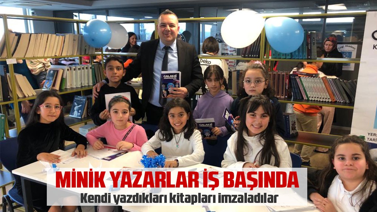 Minik yazarlar iş başında