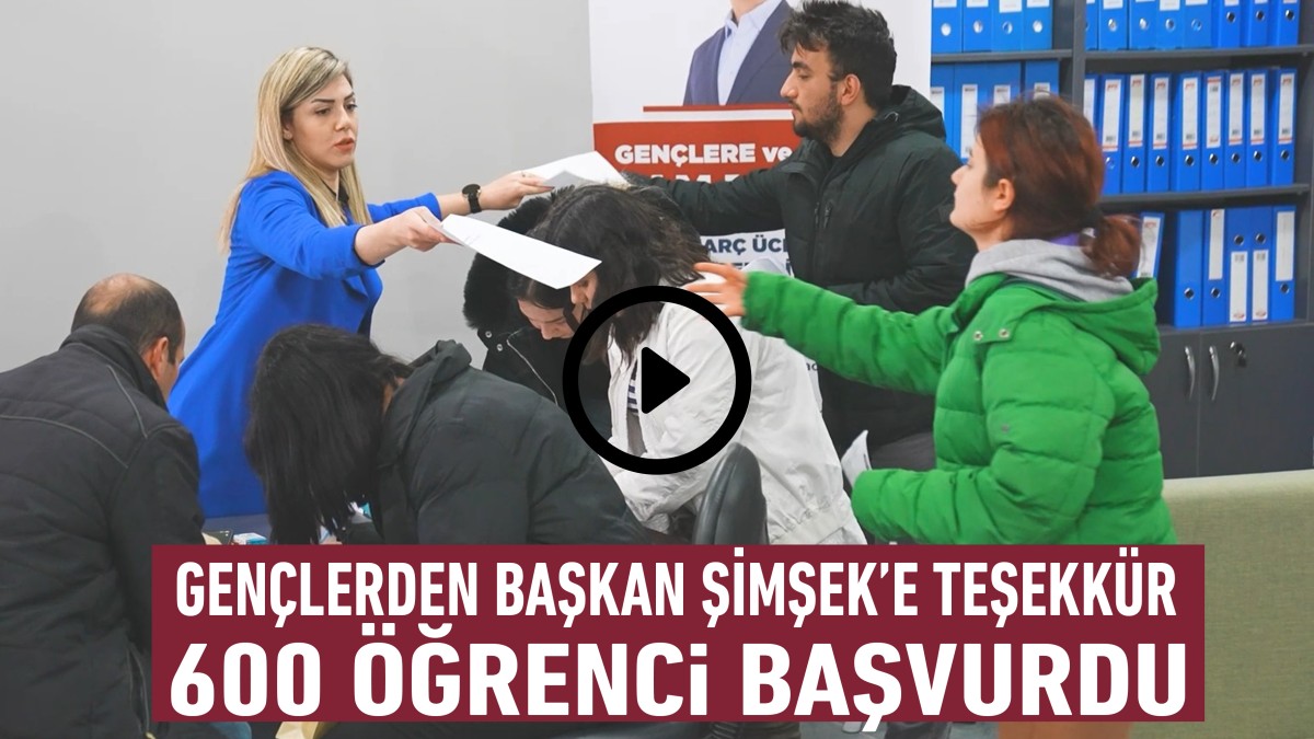 Gençlerden Başkan Şimşek’e Teşekkür 