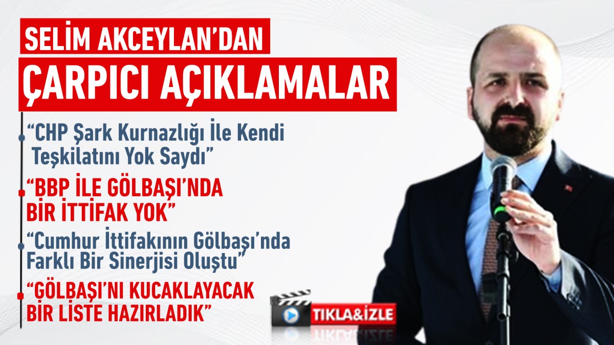 AK Parti İlçe Başkanı Akceylan “CHP şark kurnazlığı ile kendi teşkilatını yok saydı”